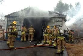 January 2011 - Barn Fire - 800 block of Sondie Drive - eldersburg.patch.com Photo